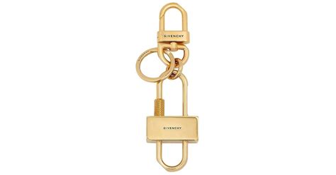 givenchy keyring|GIVENCHY padlock keyring in metal .